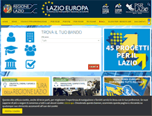 Tablet Screenshot of lazioeuropa.it